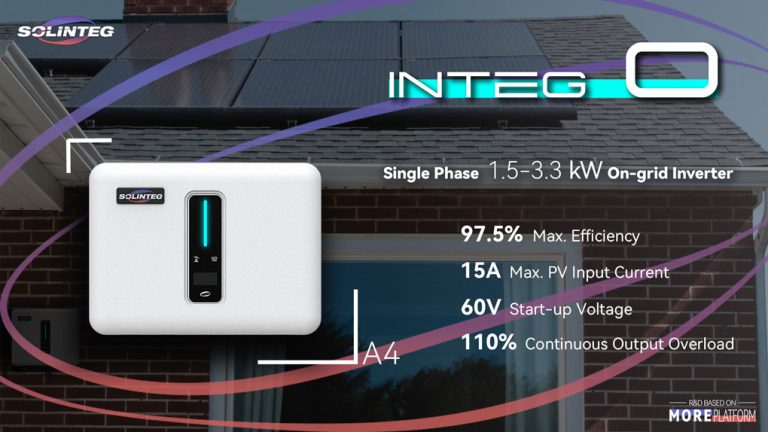 Solinteg Launches New Product: Integ O Single Phase 1-3.3kW Compact On ...