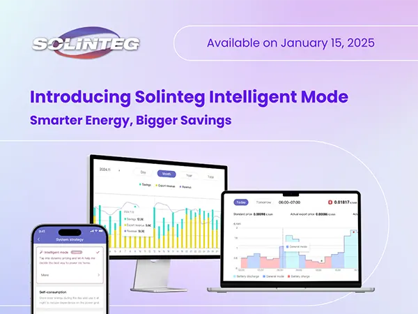 Solinteg Announces Intelligent Mode Launch on Solinteg Cloud, Advancing Smart Energy Management